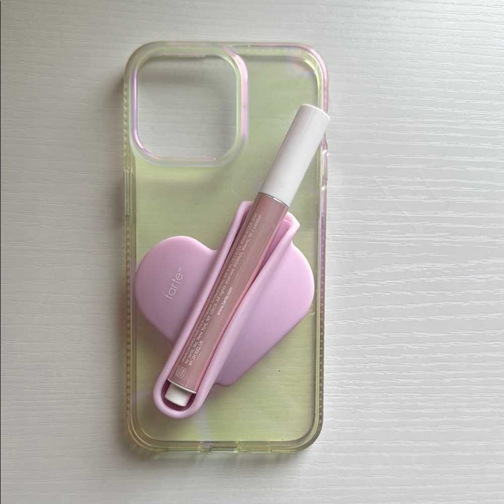 Lavender Heart Grip Phone Case